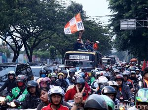 Foto: Antusiasme Jakmania Tonton Persija vs Tampines Rovers