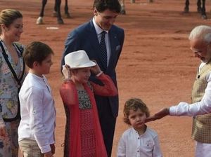 Tingkah Gemas Putra Bungsu PM Kanada di India yang Curi Perhatian