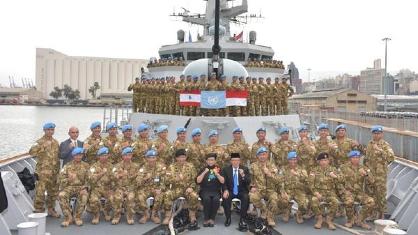 Menlu RI Kunjungi Satgas MTF TNI Konga XXVIII-J di Lebanon