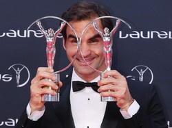 Roger Federer Raih Dua Penghargaan di Laureus Award 2018