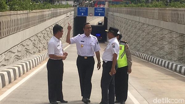 Momen Anies Resmikan dan Tinjau Underpass Lebak Bulus