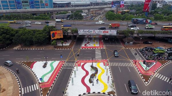 Begini Penampakan Underpass Kartini dari Udara