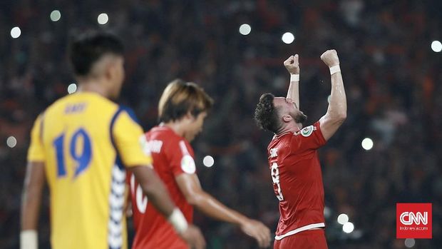 Marko Simic bersyukur bisa mencetak hatrick untuk kemenangan Persija atas Tampines Rovers 4-1. (
