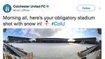 Foto: Salju di Stadion Sepakbola, di Sirkuit Balap, di Mana-mana