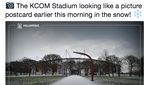 Foto: Salju di Stadion Sepakbola, di Sirkuit Balap, di Mana-mana