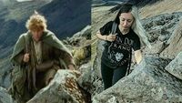 Keren! Wanita Ini Membuat Foto Reka Adegan Lord of The Ring