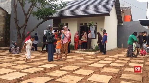Rumah DP nol Rupiah ala 'swasta' di Rorotan, Jakarta Utara, beberapa waktu lalu.