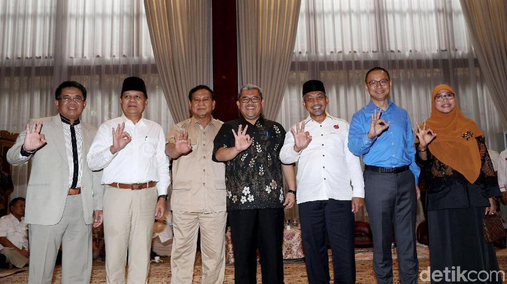 Aher Ikut, Begini Suasana Pertemuan Koalisi ASYIK di Rumah Prabowo