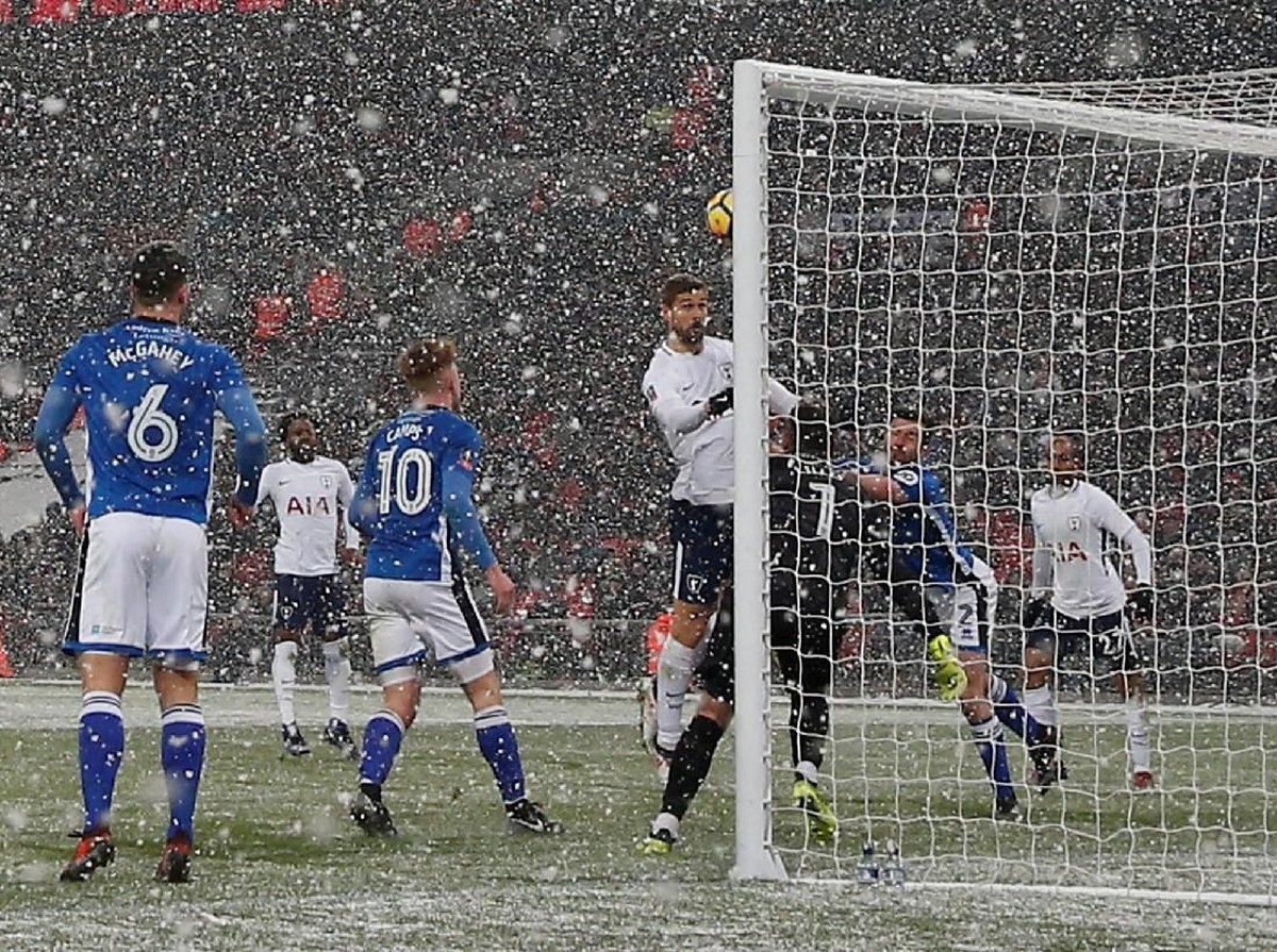 Tottenham Hotspur di pertandingan melawan (Foto: Matthew Childs/Reuters)