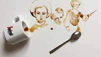 Keren! Ini 10 Lukisan Cantik yang Dibuat dari Sisa Air Kopi