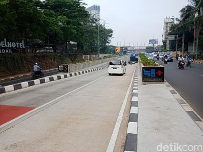 Penampakan Lalin Pagi di Lebak Bulus Usai Peresmian Underpass Kartini