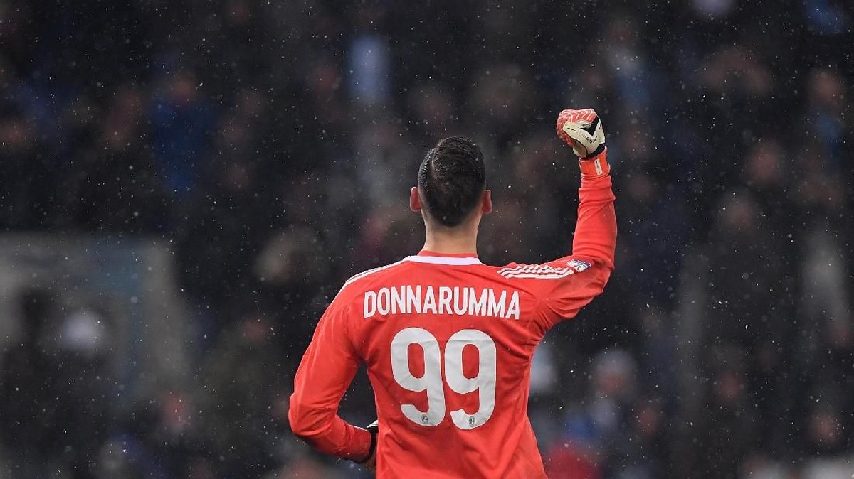 Kiper timnas Italia, Gianluigi Donnarumma. (Foto: Alberto Lingria/Reuters)