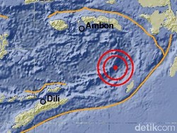 Kajian BPPT: Kekuatan Gempa M 7,1 Malut Setara 30-40 Kali Bom Hiroshima