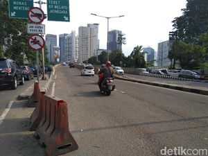 Belum Kapok, Para Pemotor Lagi-lagi Nekat Lintasi JLNT Casablanca