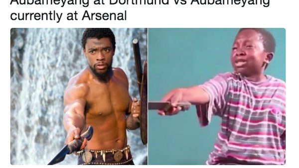 Meme-meme Kocak Membahas Kegagalan Aubameyang