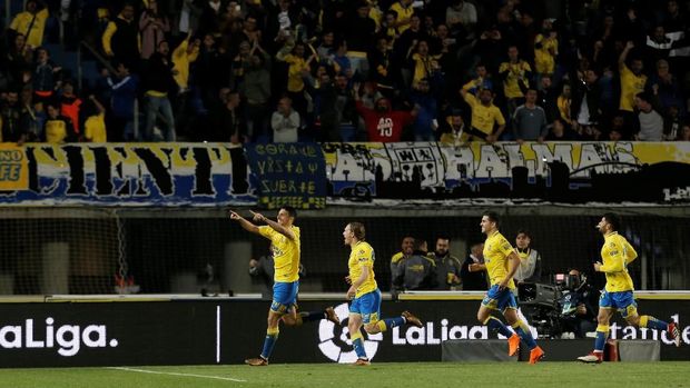 Las Palmas berhasil menahan imbang Barcelona.