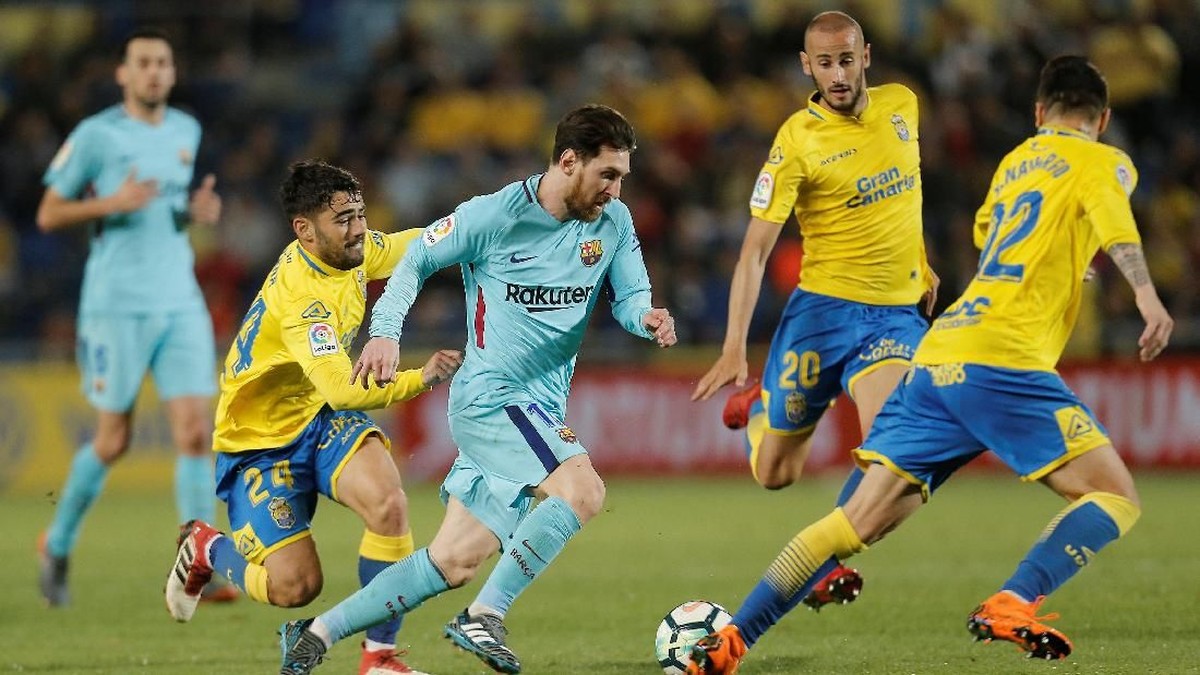 Barcelona diimbangi Las Palmas 1-1 (Foto: Santiago Ferrero/Reuters)