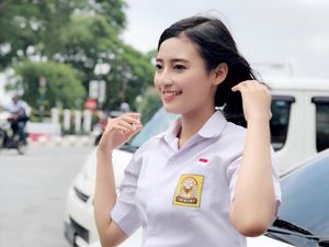 Foto: Cantiknya Polwan yang Fotonya Viral karena Pakai Seragam SMP