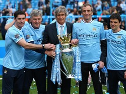 Manuel Pellegrini, yang berasal dari Chile, meraih satu trofi Premier League di musim 2013/2014. (Foto: Alex Livesey/Getty Images)