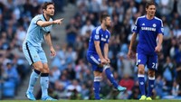 Frank Lampard masih jadi top skorer sepanjang masa Chelsea dengan 211 gol. Lampard bermain untuk City selama semusim usai pergi dari Chelsea pada 2014. Foto: Shaun Botterill/Getty Images