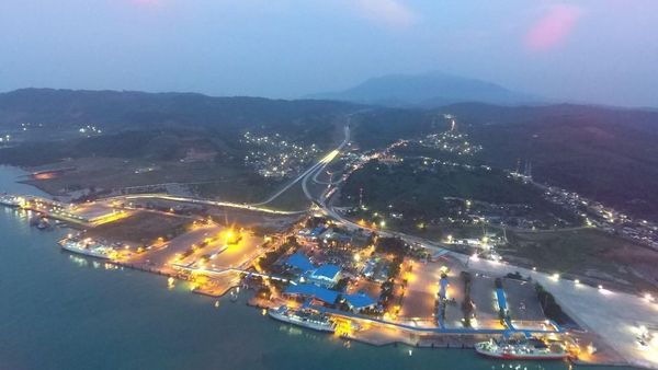 Indahnya Tol Trans Sumatera dari Pelabuhan Bakauheni