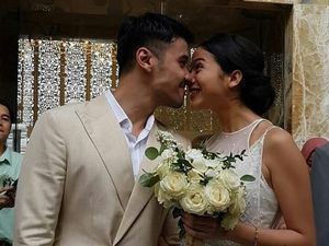 Menikah dengan Chicco Jerikho, Putri Marino Cantik Bergaun Pengantin Simpel