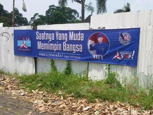 Spanduk-spanduk AHY Saya S14P Bertebaran di Yogyakarta