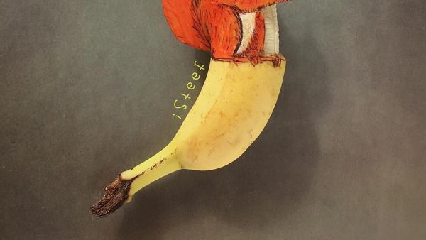 Keren! 10 Lukisan Ini Dibuat di Kulit Pisang