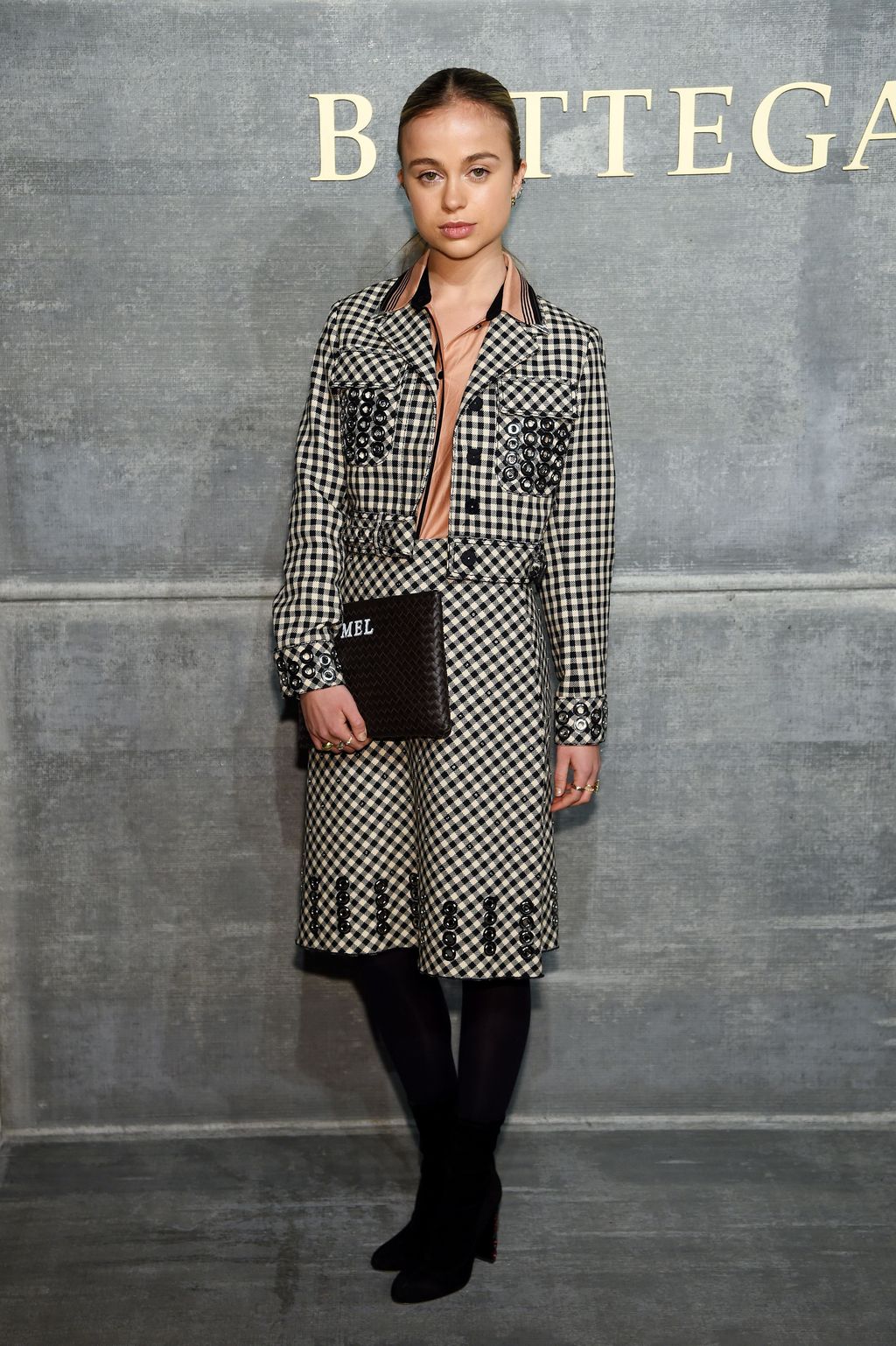 NEW YORK, NY - FEBRUARY 09:  Lady Amelia Windsor attends the Bottega Veneta Fall/Winter 2018 fashion show at New York Stock Exchange on February 9, 2018 in New York City.  (Photo by Dimitrios Kambouris/Getty Images for Bottega Veneta)