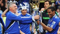 Carlo Ancelotti pernah melatih Chelsea di tahun 2009-2011. Tiga titel diraihnya, termasuk sekali juara Liga Inggris (Getty Images)