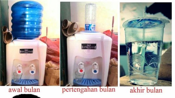 Meme Kondisi Awal dan Akhir Bulan yang Bikin Ngakak