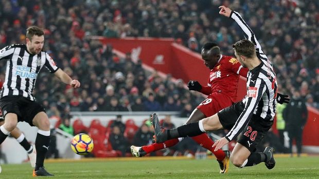 Sadion Mane melengkapi kemenangan Liverpool 2-0 atas Newcastle.