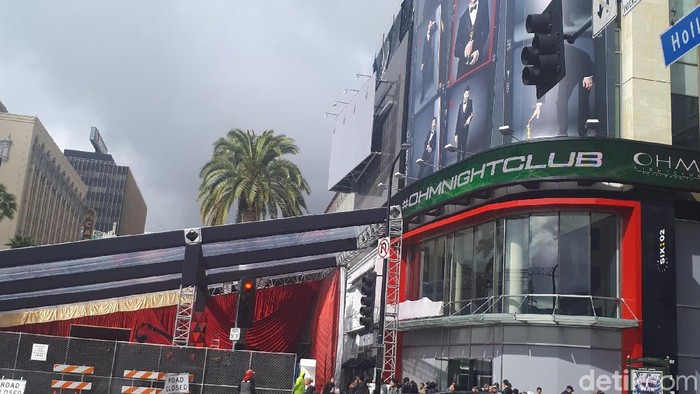 Jelang Oscar 2018, Sejumlah Jalan di Hollywood Mulai Ditutup  Foto: Devy/ detikHOT