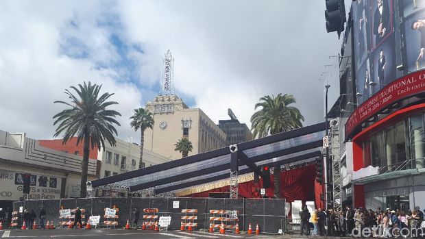Jelang Oscar 2018, Sejumlah Jalan di Hollywood Mulai Ditutup
