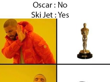 Mungkin ini yang diharapkan para nominasi, seperti pidatonya Sam Rockwell yang salah sebut Ski Jet. (Dok. Ist)