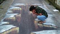 Foto: Bermain di Kampung 3 Dimensi Rembang