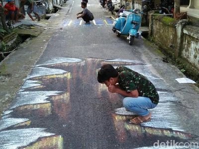 Foto: Bermain di Kampung 3 Dimensi Rembang