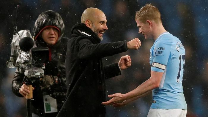 Pep Guardiola mengaku begitu kehilangan Kevin De Bruyne (Carl Recine/Action Images via Reuters) Pep Guardiola mengaku begitu kehilangan Kevin De Bruyne (Carl Recine/Action Images via Reuters)