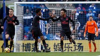 Tim London utara itu bisa membalas sekali lewat Pierre-Emerick Aubameyang. Dia mampu memaksimalkan umpan dari Granit Xhaka. (Foto: Eddie Keogh/Reuters)