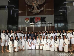 Di KPK, Puteri Indonesia Dikenalkan soal Perempuan Antikorupsi Di KPK, Puteri Indonesia Dikenalkan soal Perempuan Antikorupsi