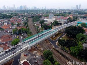 Penampakan Flyover Bintaro Permai Dilihat dari Udara