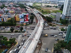 6 Bulan dari Target Operasi, Progres LRT Jakarta Capai 65%