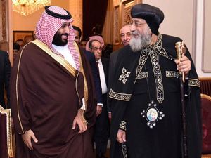 Foto: Putra Mahkota Saudi Temui Imam Besar Al-Azhar dan Kepala Gereja