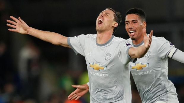 Nemanja Matic menjadi pahlawan kemenangan Manchester United di kandang Palace.