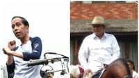 Foto: Ketika Jokowi Ngoweeeng dan Prabowo Berkuda