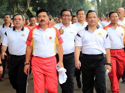 Panglima TNI dan Kapolri Jalan Sehat Bersama