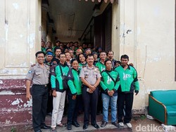 Para Driver Ojek Online Deklarasi Damai di Polsek Palmerah