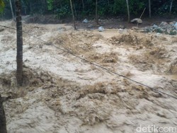 Hujan Deras, Banjir Batu Putus Akses Antar Desa di Pacitan