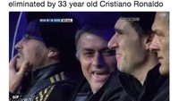Kehebatan Ronaldo seakan memupus hingar-bingar duo penyerang mahal PSG, Neymar dan Kylian Mbappe, yang tak bisa berbuat apapun selama dua leg 16 besar ini. (istimewa)