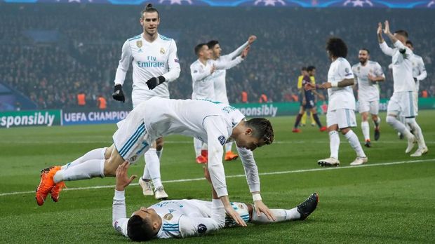 Real Madrid lolos ke babak perempat final Liga Champions.